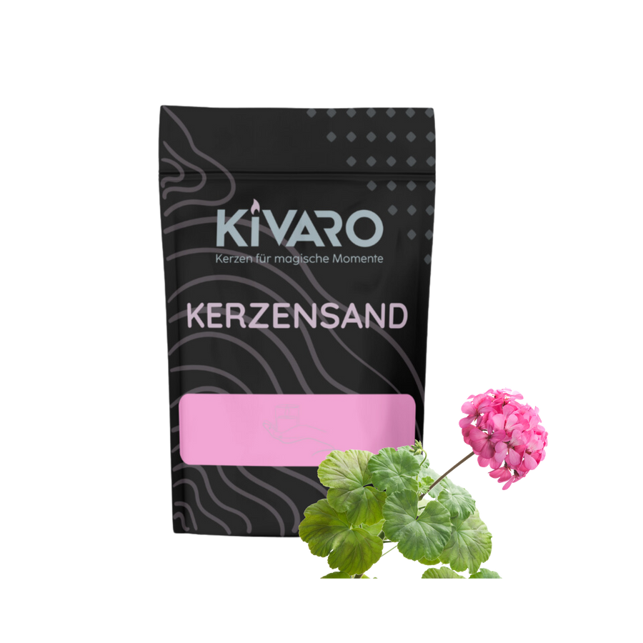 Kerzensand mit Duftaroma - Geranie
